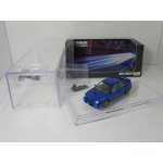 BM Creations 1:64 Subaru Impreza WRX 2001 LHD with Extra Wheels blue